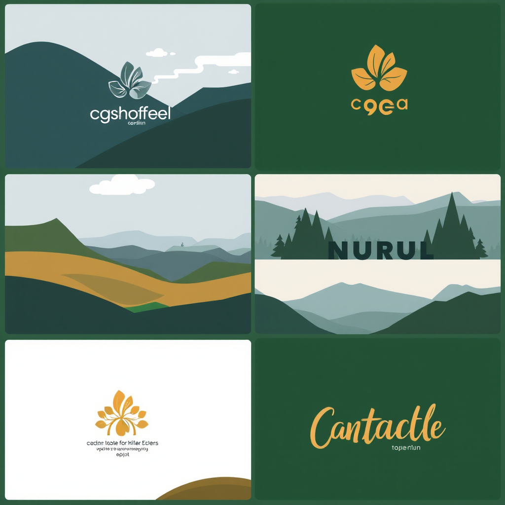 Portafolio de diseño gráfico mostrando proyectos de branding, tipografía e ilustración digital creados por estudiantes